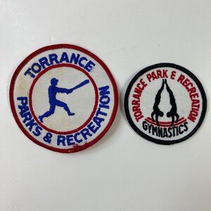 Torrance Parks & Recreation Baseball & Gymnastics Patch Set
